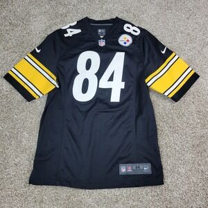 Nike NFL On Fiels Mens Medium Black Pittsburgh Steelers Antonio Brown #84 Jersey